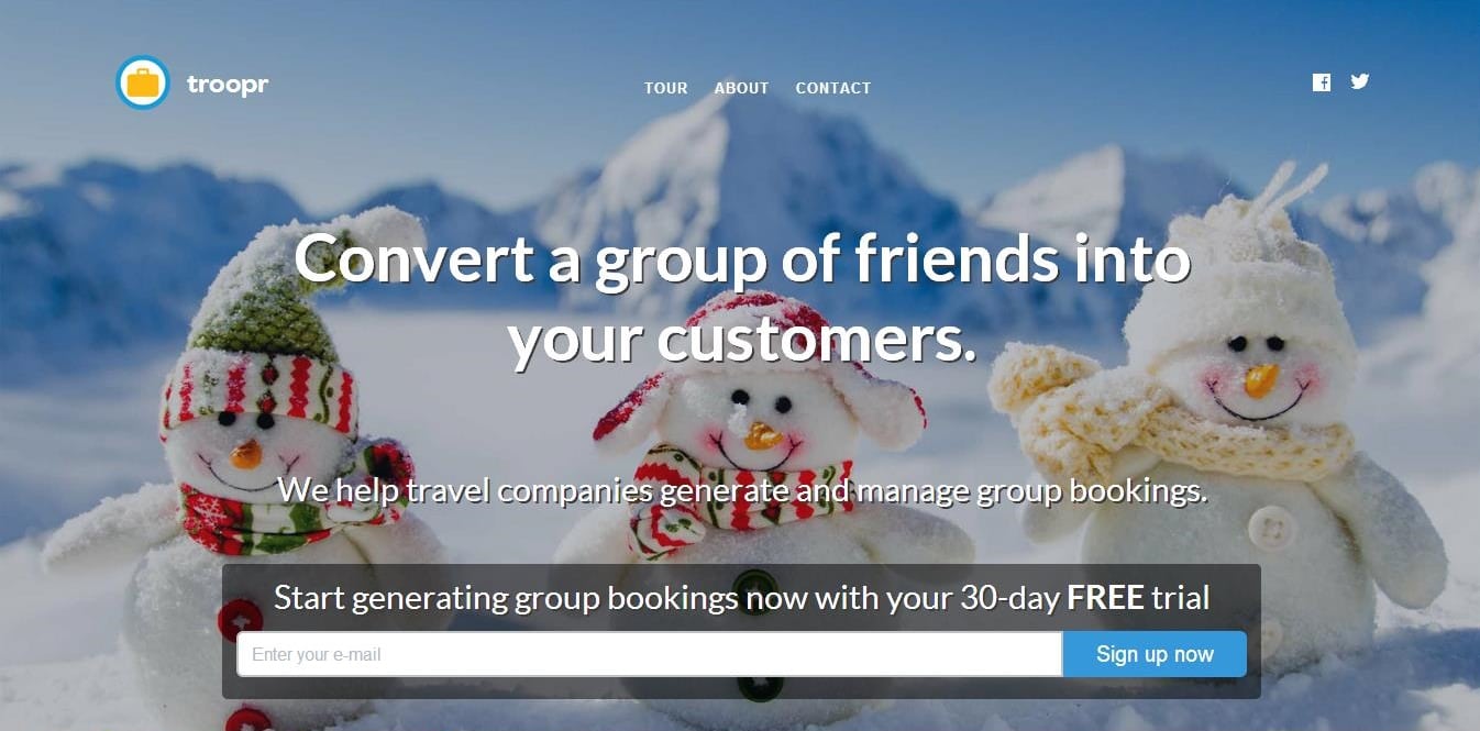 Troopr works with travel agencies to make it easy for groups to book travel.