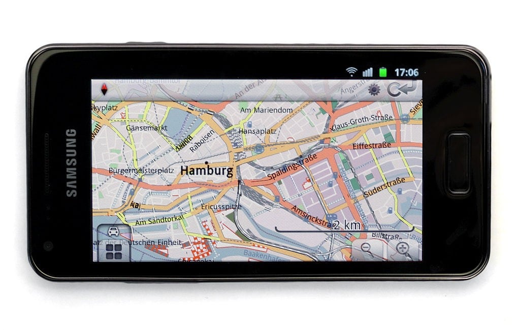 OpenStreetMaps on a Samsung Galaxy Phone