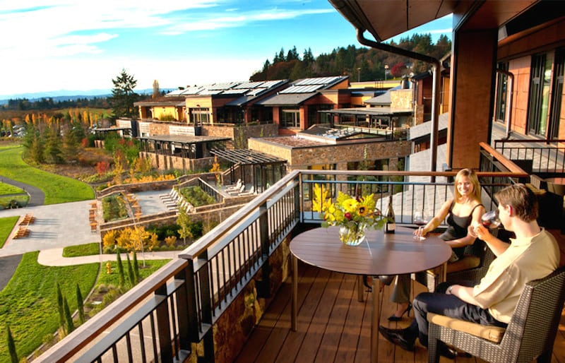 The LEED gold-certified Allison Inn & Spa in Newberg, Oregon.