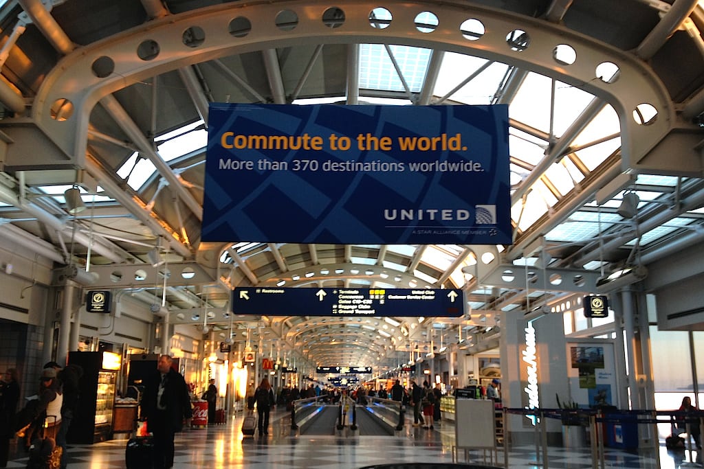 The United terminal at Chicago O'hare Airport.