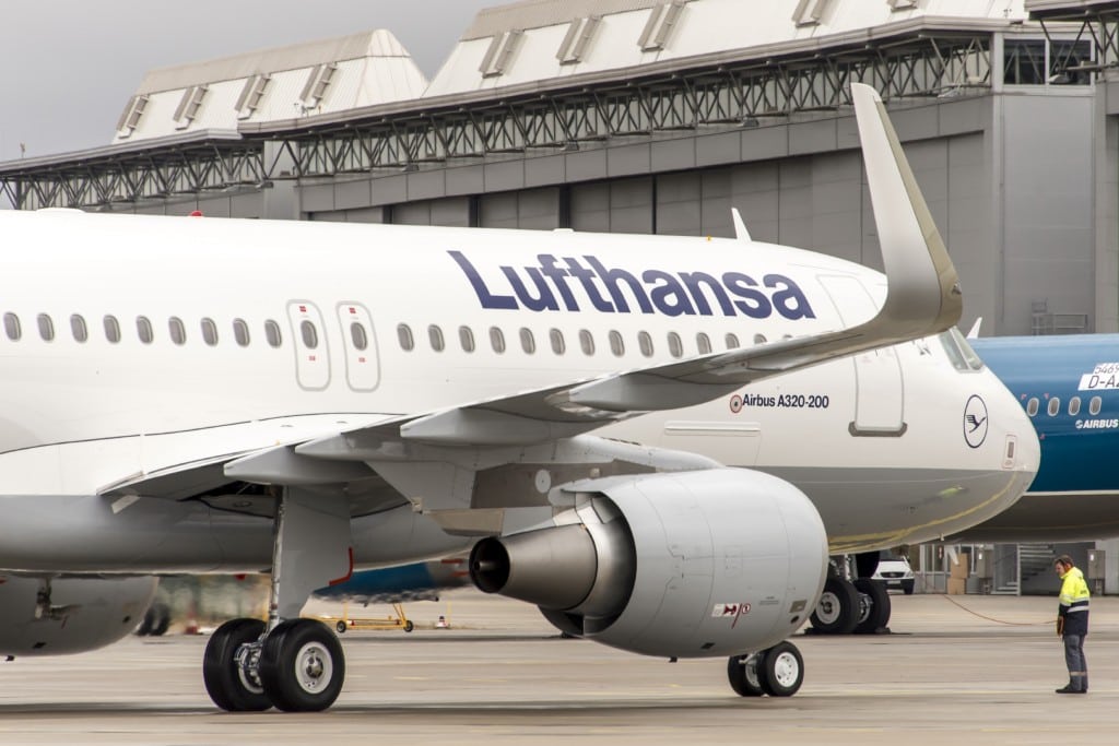 A Lufthansa A320 aircraft. 