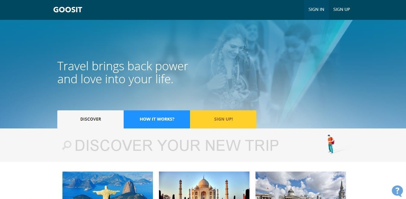 Goosit is a one-stop shopping site that helps you plan your entire trip.