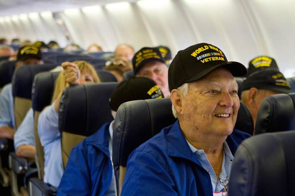 The Pentagon has reduced hotel reimbursements for military personnel traveling on temporary duty. Pictured, Southwest Airlines celebrated military heroes throughout November 2013. 