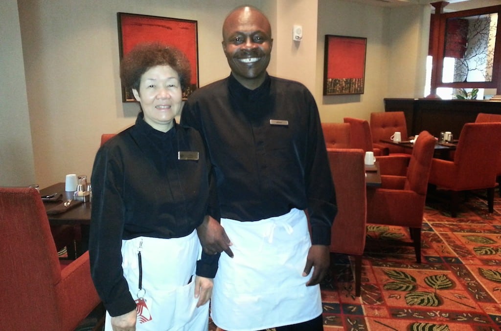 Cooks at the Atlanta Evergreen Marriott Conference Resort. This is all part of Marriott's #PictureYourselfHere recruitment campaign.
