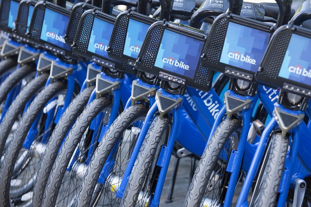 Mayor Michael R. Bloomberg and Department of Transportation Commissioner Janette Sadik-Khan launched Citi Bike, the nation's largest bike share system, with 6,000 bikes available at more than 300 stations on May 27, 2013. 