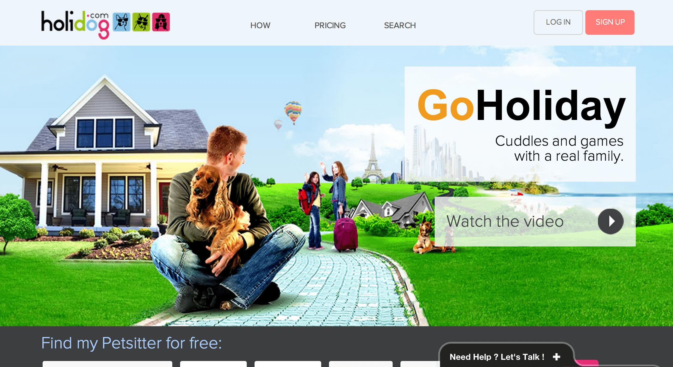 Holidog is the Airbnb for pets while their owners are on holiday.