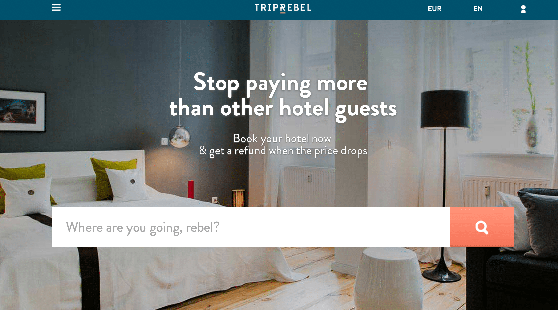 tripREBEL is an online travel agent for hotels.