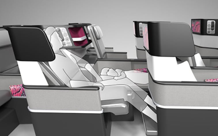 Butterfly Business Class Seat/Paperclip Design
