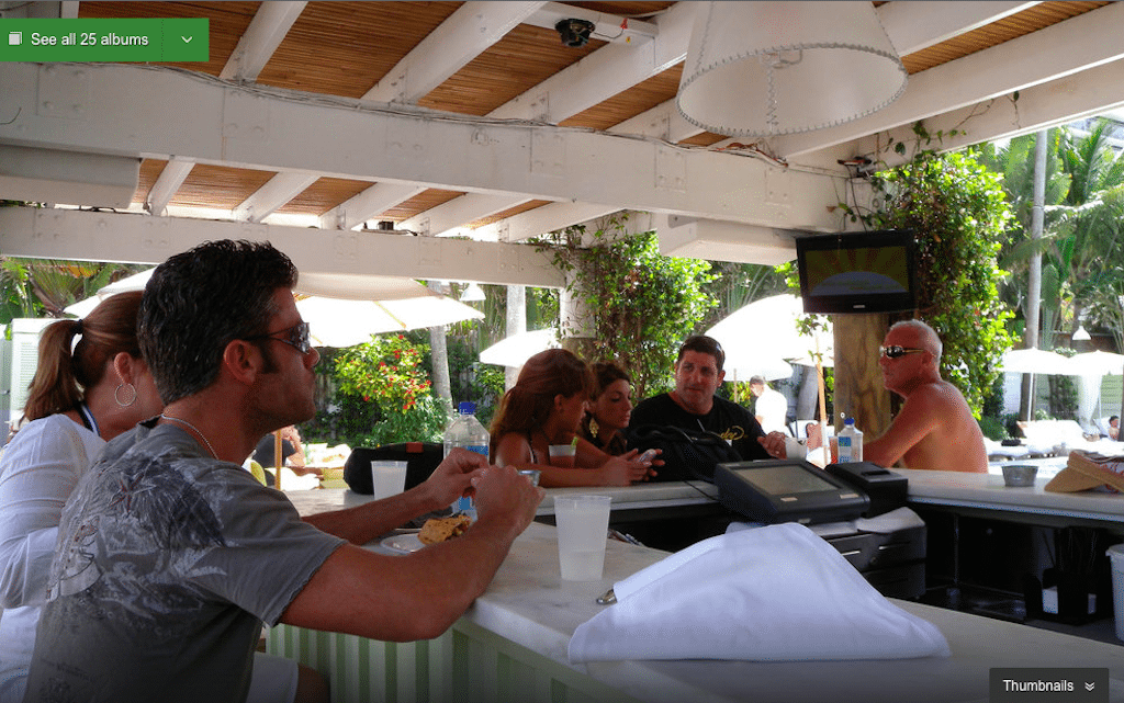 A TripAdvisor-taken expert photo of an outdoor bar at the Delano South Beach Hotel.