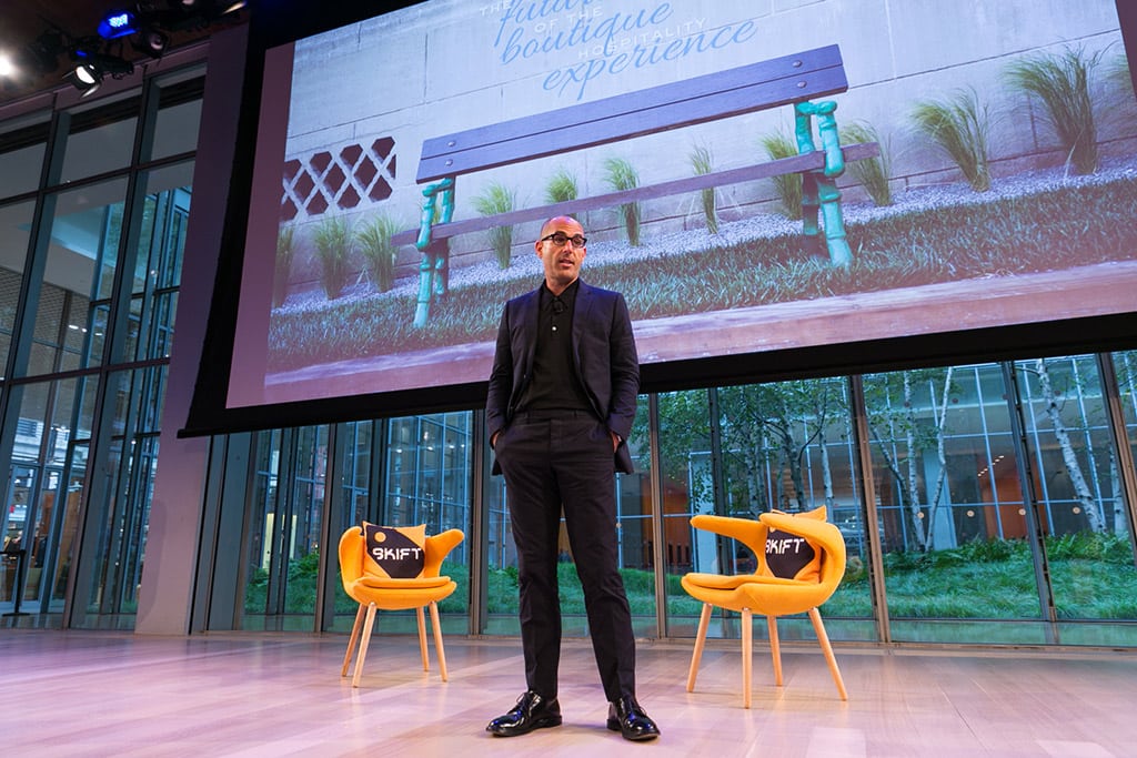 Avi Brosh, founder of Paligroup, at the Skift Global Forum in New York City on October 9, 2014. 