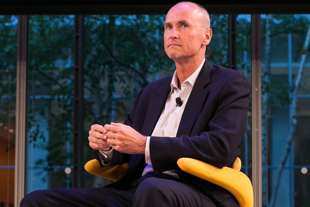 Chip Conley, Head of Global Hospitality at Airbnb, at the Skift Global Forum in New York City on October 9, 2014. 