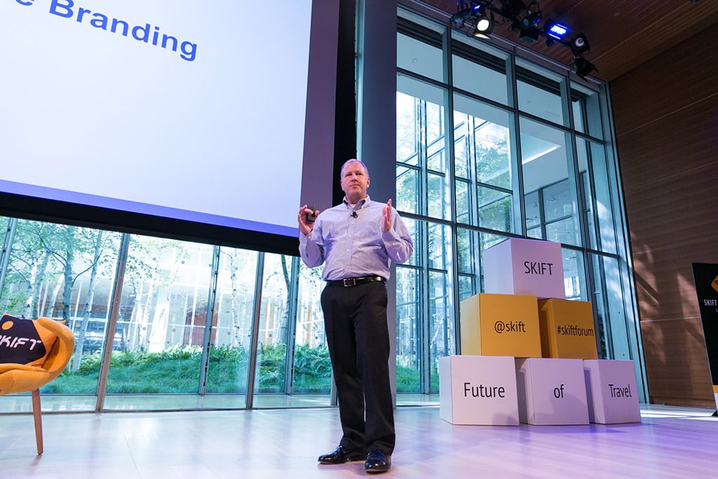 Kevin Krone, Chief Marketing Officer of Southwest, at the Skift Global Forum in New York City on October 9, 2014. 