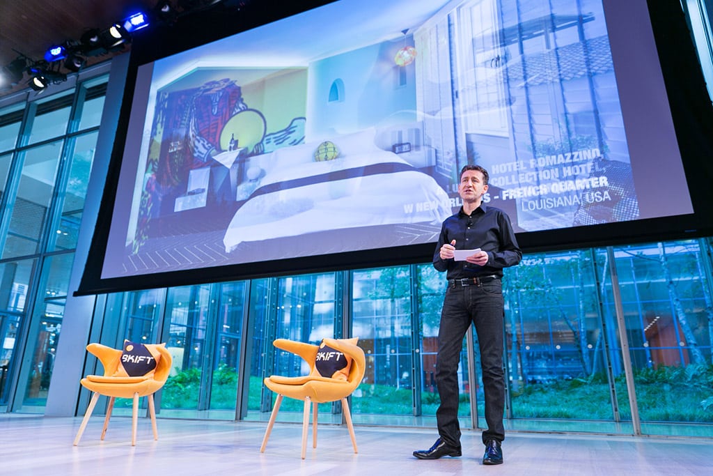 Phil McAveety, Chief Brand Officer of Starwood, at the Skift Global Forum in New York City on October 9, 2014.  