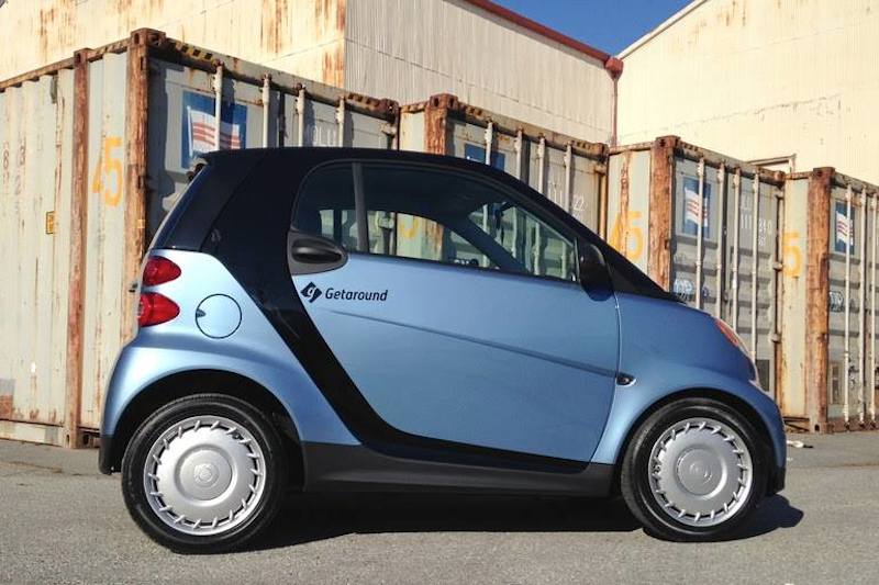 This smart car from Getaround in San Francisco was named after one of history's great women, Ada Lovelace, who Getaround credits with writing the first computer program.
