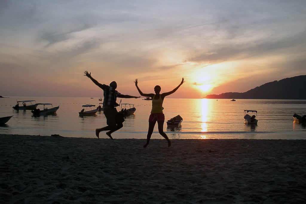 Students in the Perhentian Islands in Malaysia. 