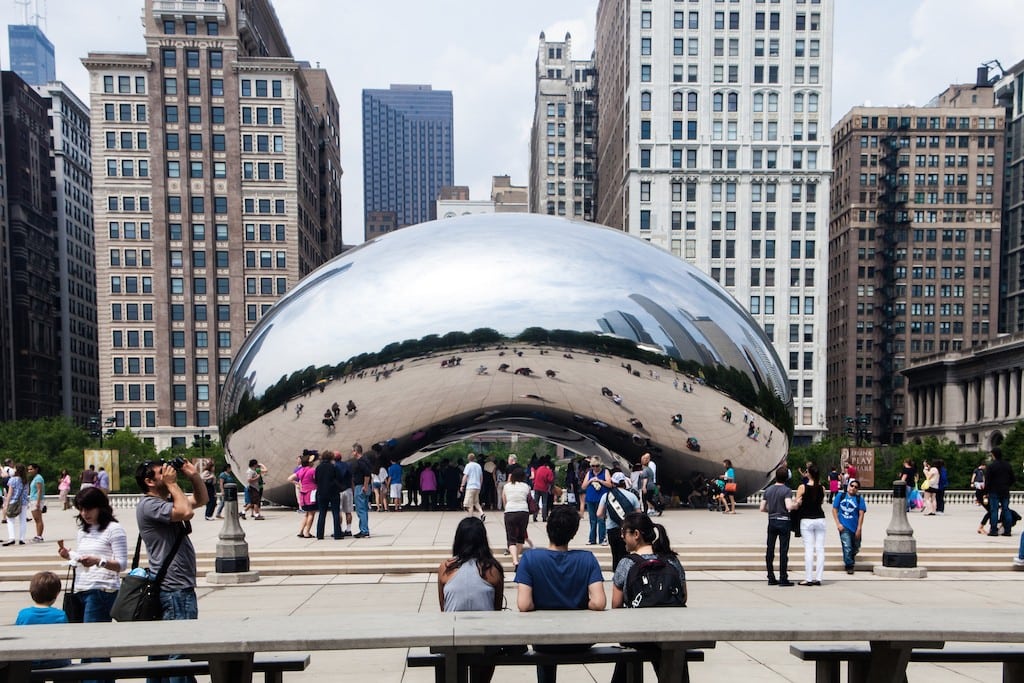 One impact of tourism promotion is that visitor dollars help support amenties that improve the quality of life for local residents. Photo: Millennium Park, Chicago. 