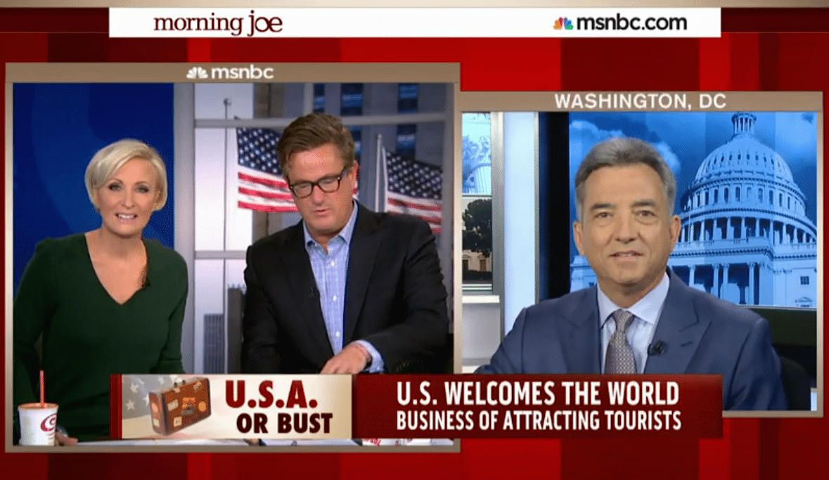 Brand USA CEO Chris Thompson talks on MSNBC's Morning Joe. 