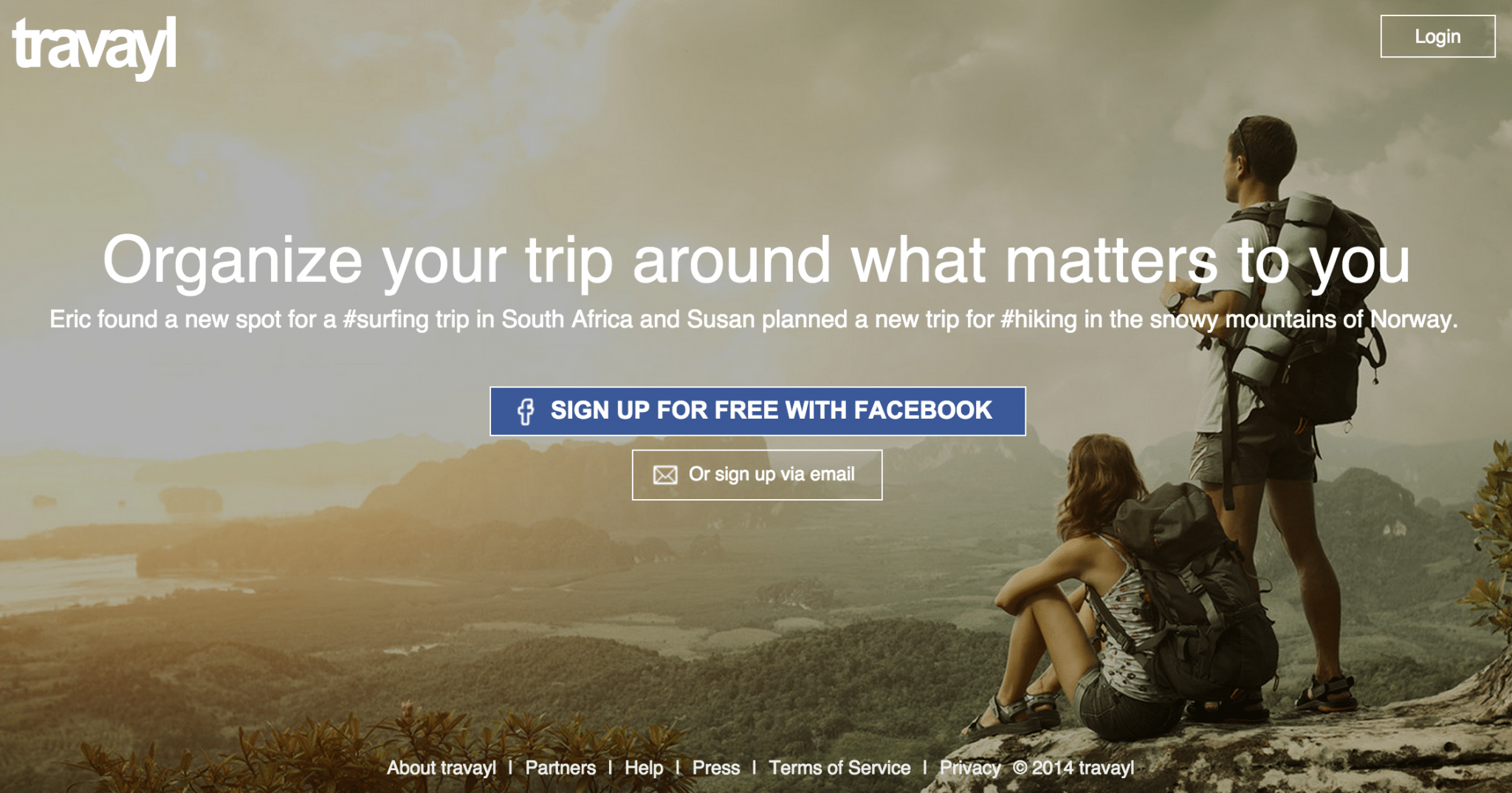 Travayl is a social travel platform that lets you get personalized recommendations based on your interests.