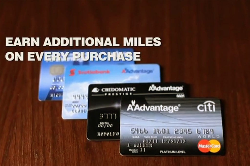 Co-branded credit cards from American's loyalty program. 
