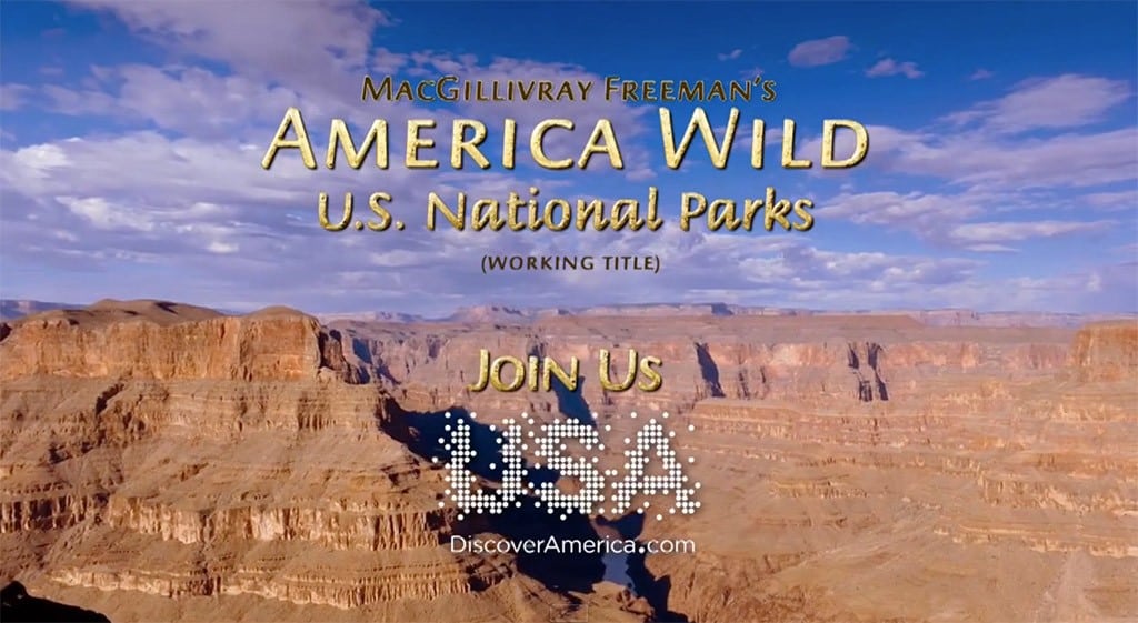Still from the trailer for an IMAX film about National Parks that's being funded in part by Brand USA. 