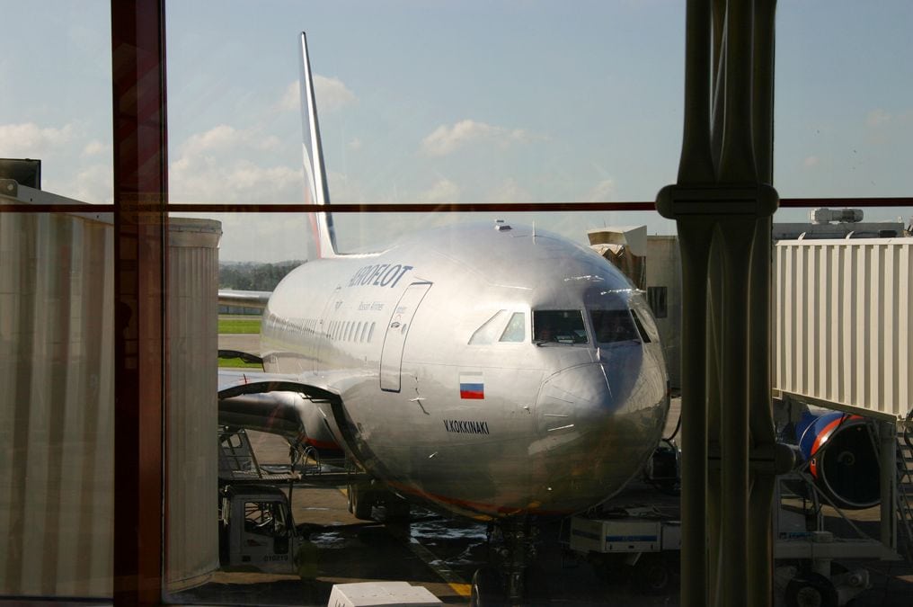 An Aeroflot plane at Havana's José Martí International Airport. 