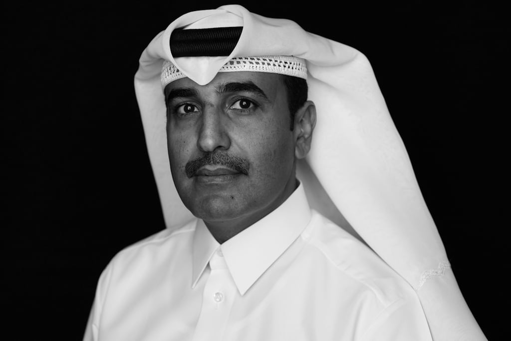 A headshot of the chairman of the Qatar Tourism Authority H.E. Issa bin Mohammed Al Mohannadi.
