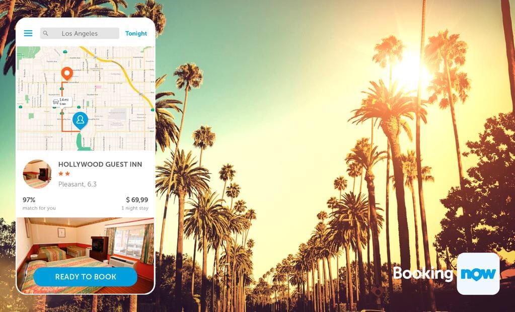 Booking.com's new last-minute app.