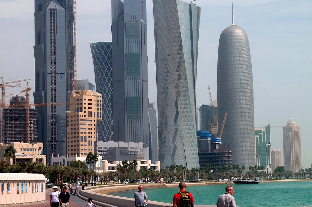 The Doha skyline. 