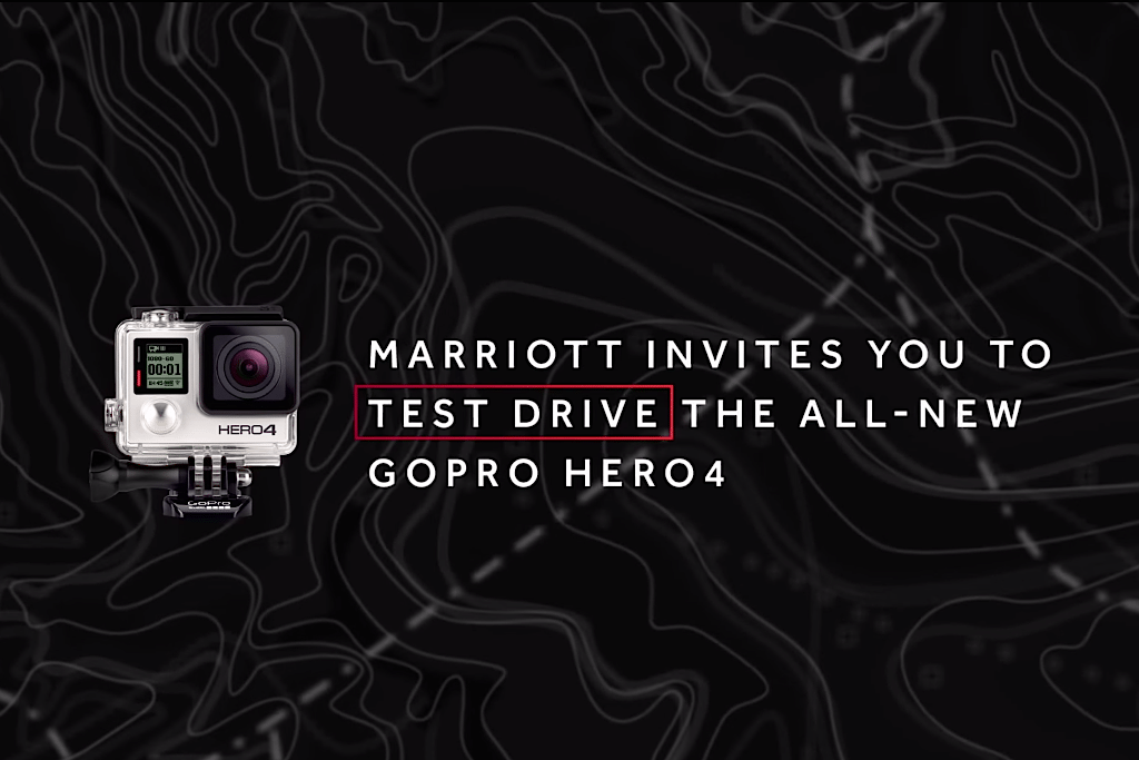 Marriott Hotels announces a partnership with GoPro.