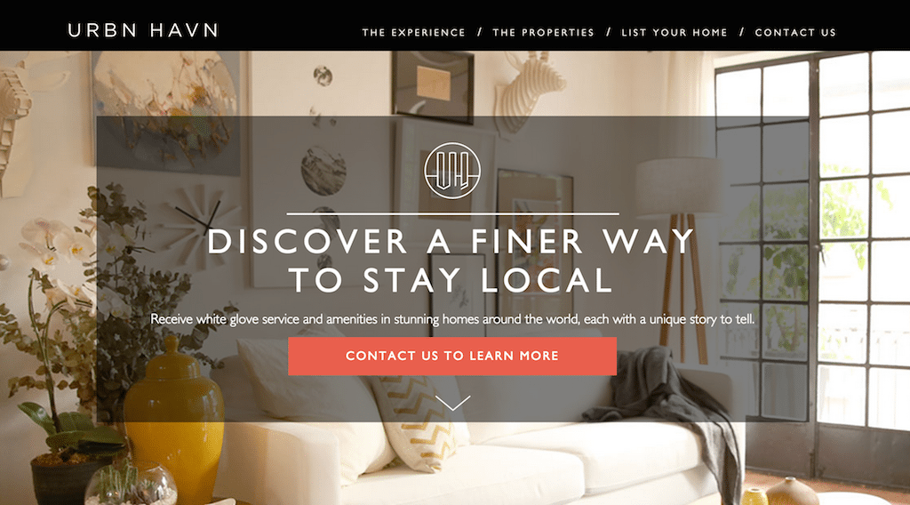 Urbn Havn is a marketplace connecting affluent travelers to unique, curated homes with white glove service and amenities. 
