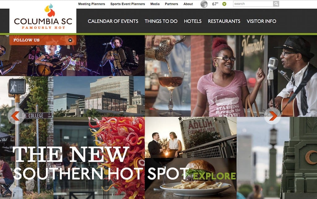 Columbia, SC is duplicating the drama and energy of its leisure destination content for the meetings portal beginning this year.