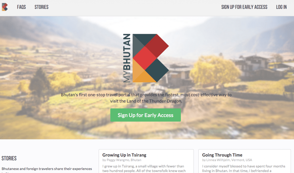 MyBhutan is a platform that connects Bhutan’s tourism industry with travelers in order to improve and ease the booking process.