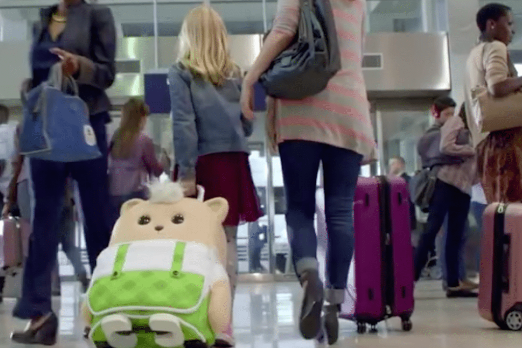 An ad featuring the improbable journey of a child's checked bag topped Ace Metrix's rankings of airline TV ads. 
