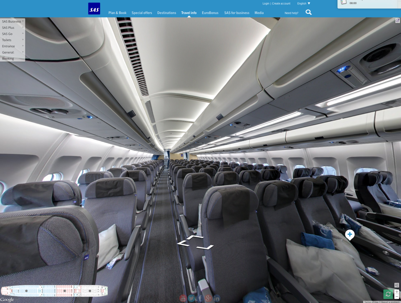 Google Street View Comes to Planes With SAS's Interactive Tours – Skift