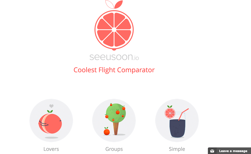Seeusoon lets travelers compare airfares across different sites.