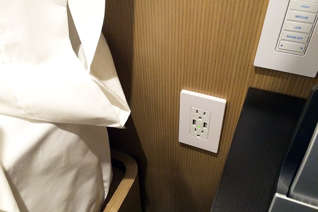 Smart in-room tech begins with well-placed plugs. 