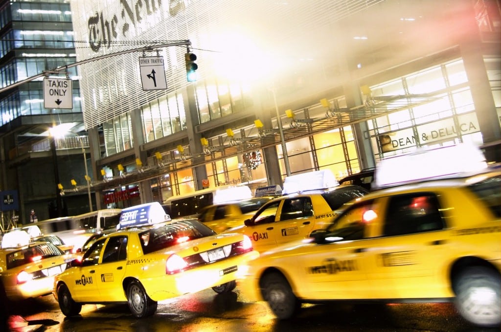 Uber has taken over New York City quickly, competing with yellow cabs.