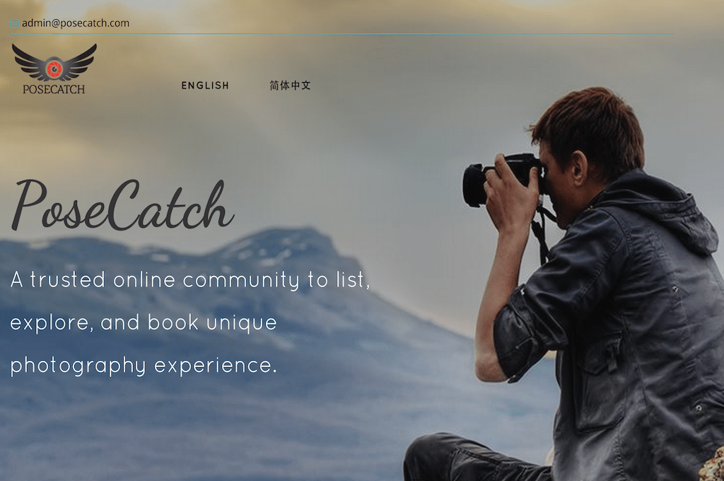 PoseCatch helps travelers list, explore, book and review unique photography experiences around the world.