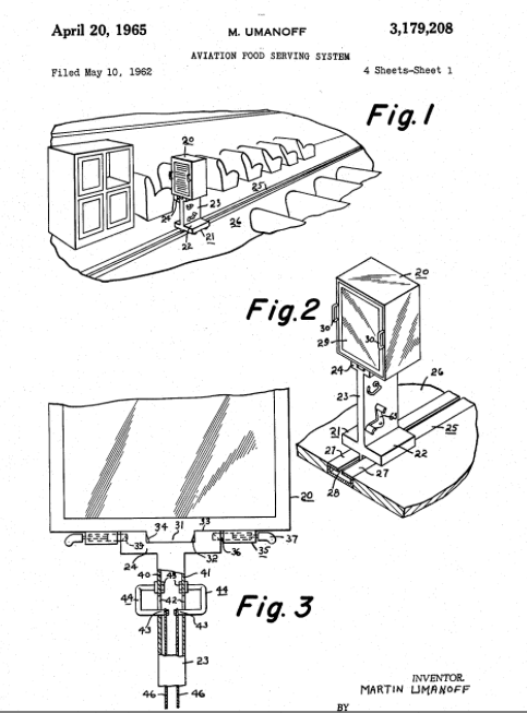 Aircraft monorail Automat, patented by Martin Limanoff in 1965