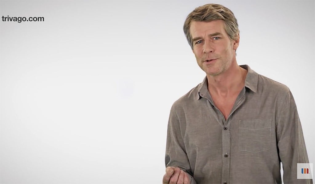 The hotel-shopping site with the weird name, Trivago, is starting to gain traction in the U.S. based on a lot of TV advertising Pictured is actor Tim Williams, appearing in a Trivago commercial.