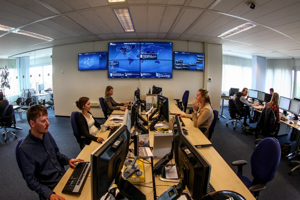 KLM's social media control room. 