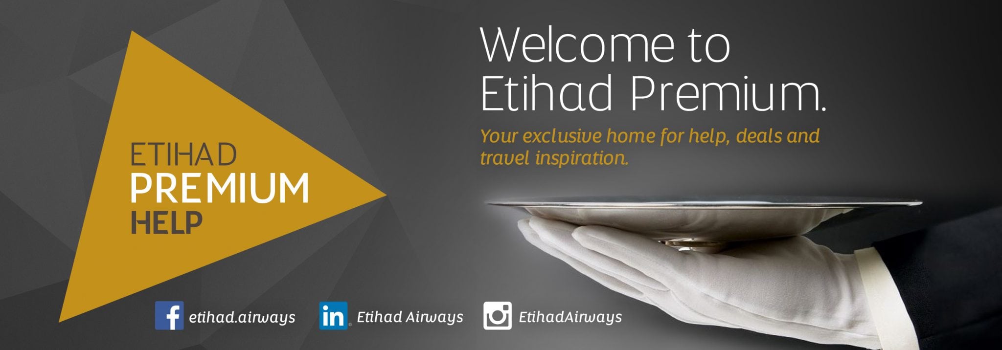 Etihad Airways' new Etihad Premium Twitter Feed aims to give Frequent Flyers the white glove treatment on Social Media