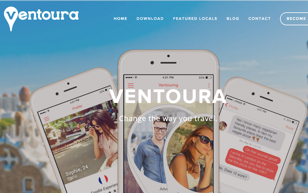 Ventoura helps connect travelers going to the same place at the same time.