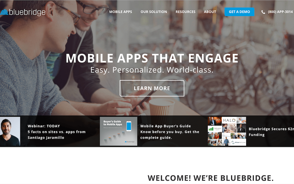 Bluebridge is an app developer for convention and visitors bureaus.