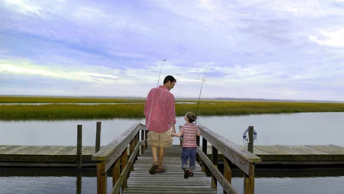 Promotional image for Omni Amelia Island's fishing program. 