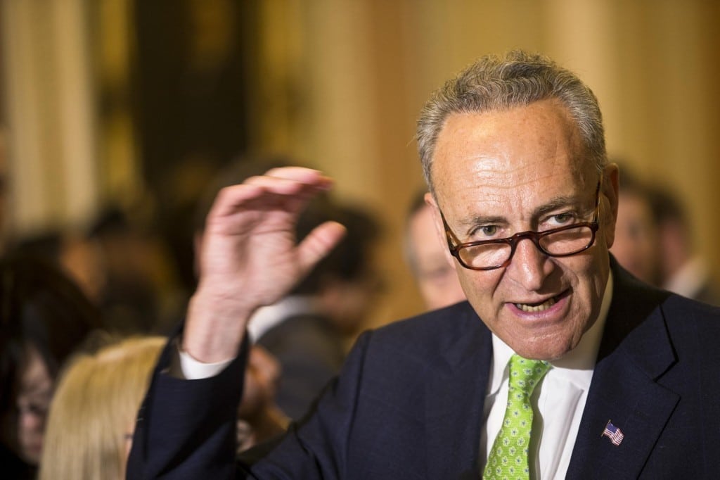 Sen. Charles Schumer, D-N.Y., who always has opinions about travel and tourism when a microphone is present. 