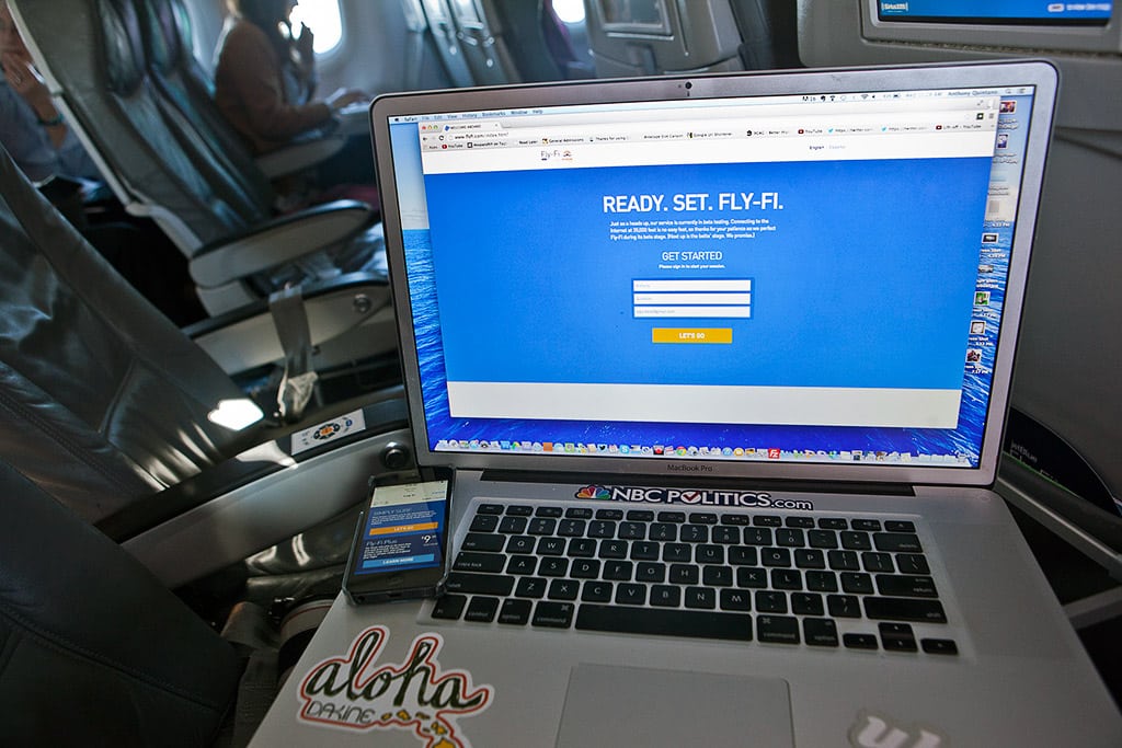 Using JetBlue's current FlyFi product. 