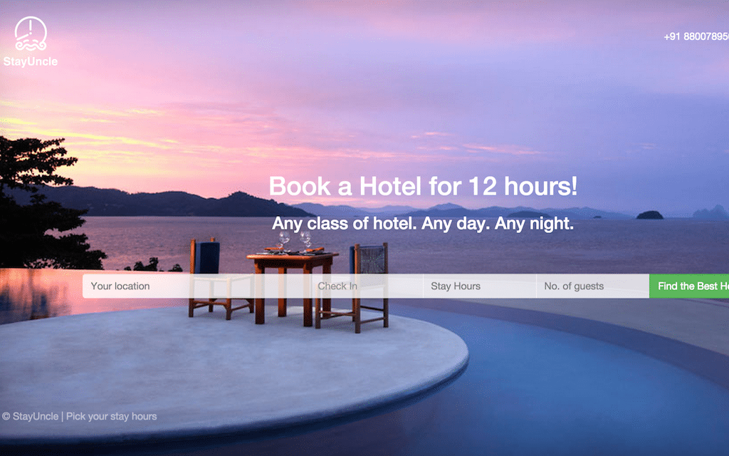 StayUncle lets travelers book a hotel or hostel room for 12 hours.