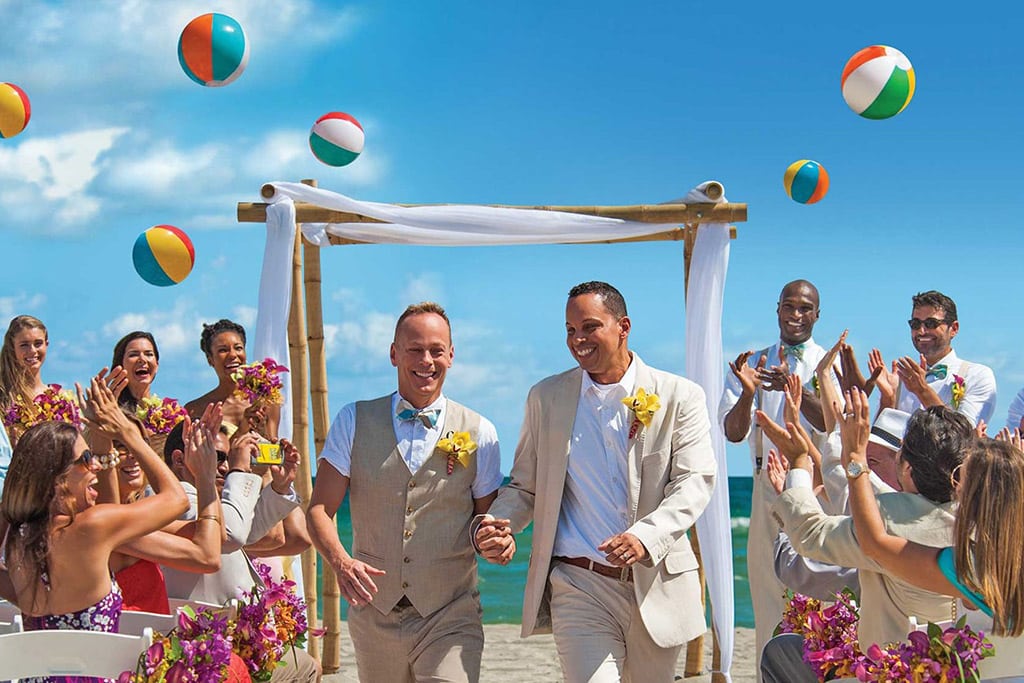 A promotional image from Greater Fort Lauderdale Convention & Visitors Bureau's "Love is Love" campaign. 