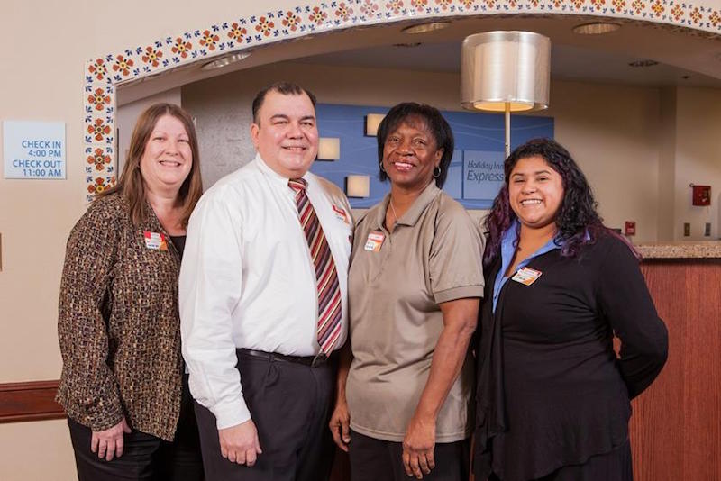 InterContinental Hotels Group is partnering with Amadeus to develop a cloud-based guest reservations system. Pictured is the 600th IHG Academy program at the Holiday Inn Express – Powless Guesthouse in Fort Sam Houston, Texas.
